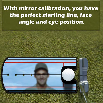 Golf Putting Alignment Mirror Portable Practice