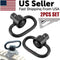 2PCS Heavy Duty Flush Push Button Quick Detach 1.25" Rifle QD Sling Swivel Mount